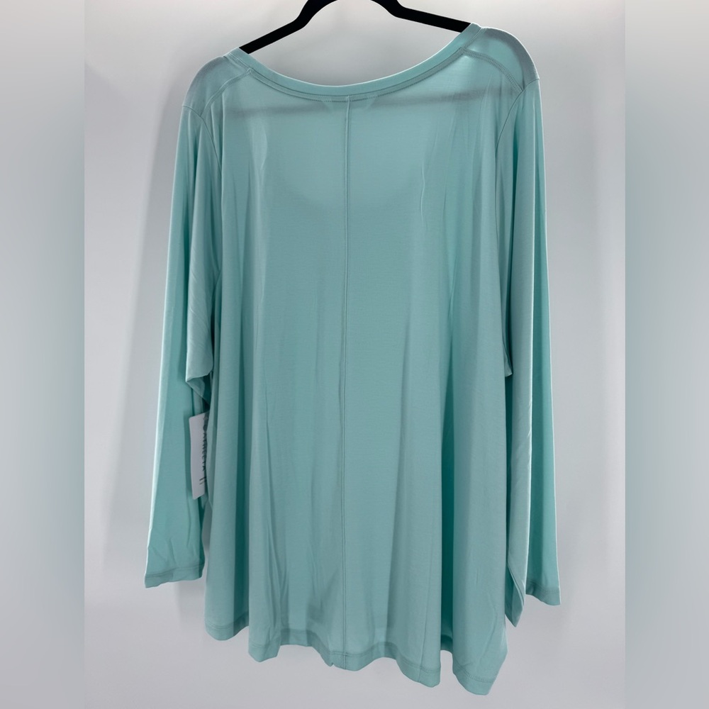 Athleta Light Blue Long Sleeve Top - Picture 2 of 8